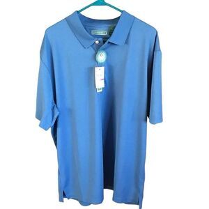 Cubavera mens polo golf shirt short sleeve Size XXL New retail $55 blue